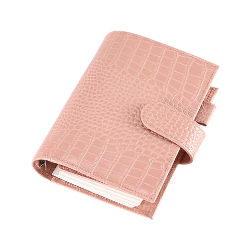 CQEAZ Notizbuch aus PU-Leder, nachfüllbar, mit Stiftschlitz, Kartenhalter, Quittungstasche, Geldtasche mit Reißverschluss, für Damen und Herren von CQEAZ