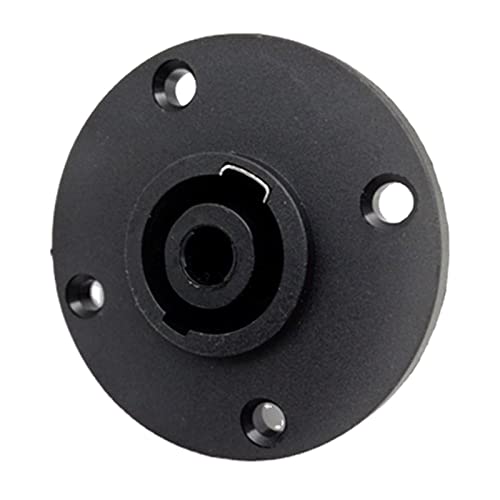CQEAZ Professioneller 4-poliger Speakon-Buchsenstecker, Verstärker, Konverter, Stecker, Drehverschluss, Verriegelung, Speakon-Buchse von CQEAZ