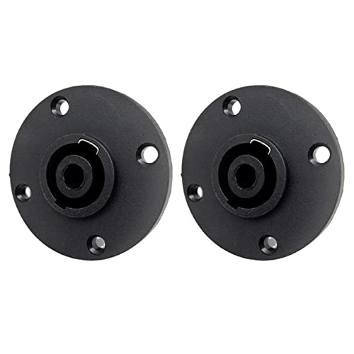 CQEAZ Professioneller 4-poliger Speakon-Buchsenstecker, Verstärker, Konverter, Stecker, Drehverschluss, Verriegelung, Speakon-Buchse von CQEAZ