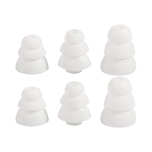 Ohrstöpsel mit dreifacher Flansch, Silikon-Ohrstöpsel für In-Ear-Kopfhörer mit einem Innendurchmesser von 3,8 mm - 4,5 mm von CQEAZ