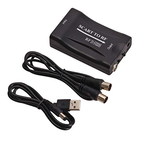 Scart zu RF Video-Konverter, tragbar, 67,25 MHz/61,25 MHz, Konverter, Adapter mit USB/RF-Kabel Scart zu RF Video-Konverter, tragbar, 67,25 MHz/61,25 MHz, Konverter, Adapter mit USB/RF-Kabel von CQEAZ
