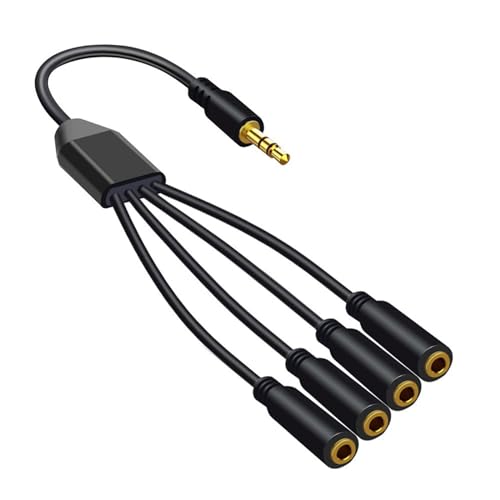 Stromkabel CQEAZ 3/4/5/6-Wege, 3,5 mm Kabel, 1 Stecker auf mehrere Buchsen, Verlängerungskabel für Kopfhörer Stromkabel CQEAZ 3/4/5/6-Wege, 3,5 mm Kabel, 1 Stecker auf mehrere Buchsen, Verlängerungskabel für Kopfhörer von CQEAZ