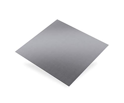 Aluminiumblech glatt Rohstahl Dicke 1 mm 500 x 500 mm von CQFD