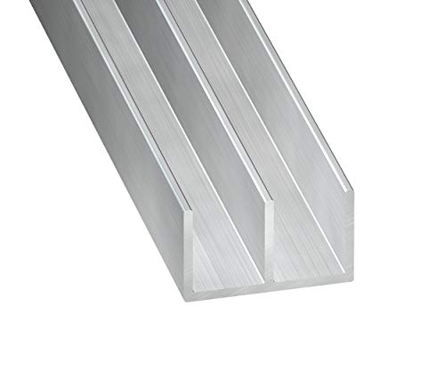 CQFD Eckhalterung aus Aluminium, 10 x 16 x 10 x 1,3 mm, innen, 6 x 1 m von CQFD