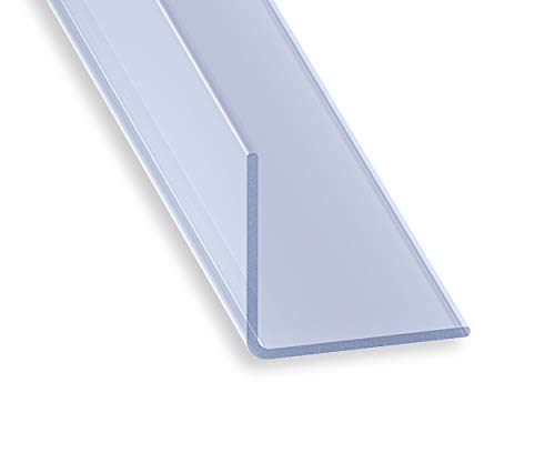 Eckleiste PVC transparent – 20 mm x 20 mm x 1 m Eckleiste PVC transparent – 20 mm x 20 mm x 1 m von CQFD