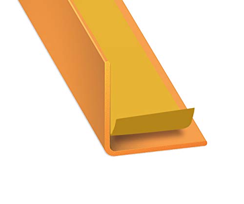 Eckwinkel, PVC, Orange, 20 x 20 mm, selbstklebend, 1,30 m von CQFD
