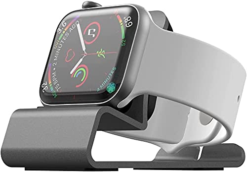 Ladestation Ständer für Apple Watch Series 7 45mm/41mm Series 6/SE/5/4 44mm/40mm und Serie 3/2/1 38mm/42mm -Aluminium iWatch Halterung Docking-Station von CQTECH