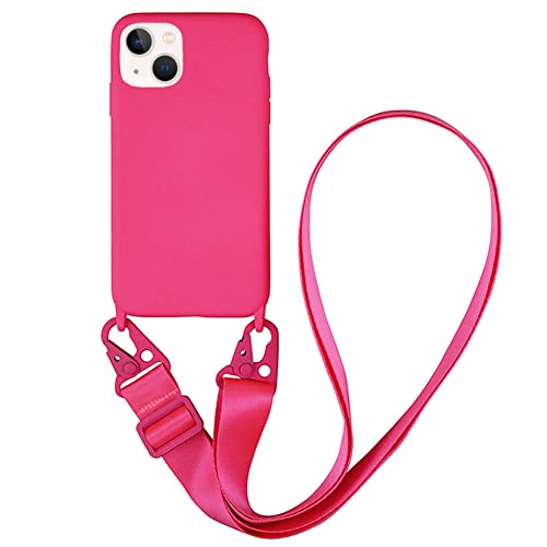 CQUUKOI Schutzhülle für iPhone 16 Pro Max, Crossbody-Handyhülle mit Schultergurt, weiches Silikon, mit verstellbarem Umhängeband, niedlich, cool, kabelloses Laden, stoßfest, für Damen, Rosenrot CQUUKOI Schutzhülle für iPhone 16 Pro Max, Crossbody-Handyhülle mit Schultergurt, weiches Silikon, mit verstellbarem Umhängeband, niedlich, cool, kabelloses Laden, stoßfest, für Damen, Rosenrot von CQUUKOI