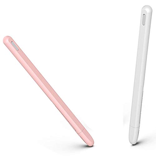 CRAKES 2 Pcs Tablet Press Stylus Pen Schutzhülle für 2 Hüllen Silikon Bleistift Fall Zubehör, Rosa & Weiß CRAKES 2 Pcs Tablet Press Stylus Pen Schutzhülle für 2 Hüllen Silikon Bleistift Fall Zubehör, Rosa & Weiß von CRAKES
