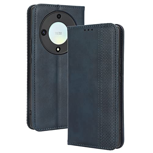 CRAVEN Hülle für Honor Magic 5 Lite 5G (Magic5 Lite) / X9a, Premium PU/TPU Brieftasche Schutzhülle Handyhülle Flip Case mit Ständer Funktion/Kartensteckplätzen, Blau von CRAVEN