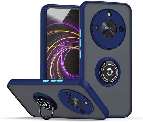 CRAVEN Hülle für Huawei Honor Magic6 Lite 5G / Honor X9b 5G Handyhülle mit 360° Ring Halter Stoßfest Schutzhülle Case Magnetic Magnetisch Autohalterung Dünn Weicher Silikon Bumper Cover, Königsblau CRAVEN Hülle für Huawei Honor Magic6 Lite 5G / Honor X9b 5G Handyhülle mit 360° Ring Halter Stoßfest Schutzhülle Case Magnetic Magnetisch Autohalterung Dünn Weicher Silikon Bumper Cover, Königsblau von CRAVEN