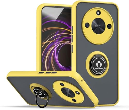 CRAVEN Hülle für Huawei Honor Magic6 Lite 5G / Honor X9b 5G Handyhülle mit 360° Ring Halter Stoßfest Schutzhülle Case Magnetic Magnetisch Autohalterung Dünn Weicher Silikon Bumper Cover, Gelb CRAVEN Hülle für Huawei Honor Magic6 Lite 5G / Honor X9b 5G Handyhülle mit 360° Ring Halter Stoßfest Schutzhülle Case Magnetic Magnetisch Autohalterung Dünn Weicher Silikon Bumper Cover, Gelb von CRAVEN