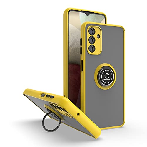 CRAVEN Hülle für Samsung Galaxy A13 5G / A04s Handyhülle mit 360° Ring Halter Stoßfest Schutzhülle Case Magnetic Magnetisch Autohalterung Dünn Weicher Silikon Bumper Cover, Gelb CRAVEN Hülle für Samsung Galaxy A13 5G / A04s Handyhülle mit 360° Ring Halter Stoßfest Schutzhülle Case Magnetic Magnetisch Autohalterung Dünn Weicher Silikon Bumper Cover, Gelb von CRAVEN