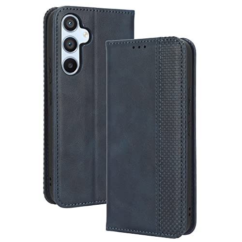 CRAVEN Hülle für Samsung Galaxy A54 5G, Premium PU/TPU Brieftasche Schutzhülle Handyhülle Flip Case mit Ständer Funktion/Kartensteckplätzen, Blau von CRAVEN