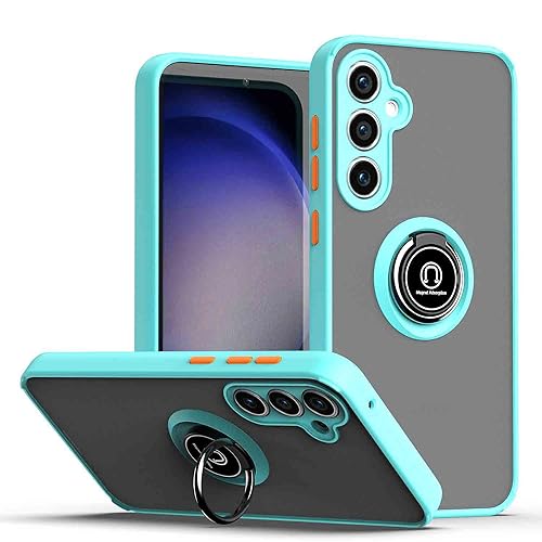 CRAVEN Hülle für Xiaomi Mi 11 Lite 5G / 4G / 11 Lite 5G NE, Weiches TPU + Anti-Scratch PC Case, Handyhülle Schutzhülle mit Ringhalter - Himmelblau von CRAVEN