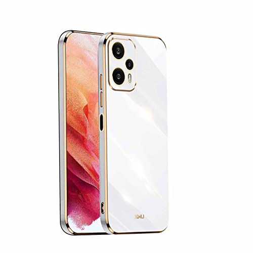 CRAVEN Hülle für Xiaomi Poco F5 Hülle, Soft TPU Ultra Thin Cover Handyhülle Stoßfest Anti-Scratch Slim-Fit Shock Absorption Cover Schutzhülle. Weiß von CRAVEN