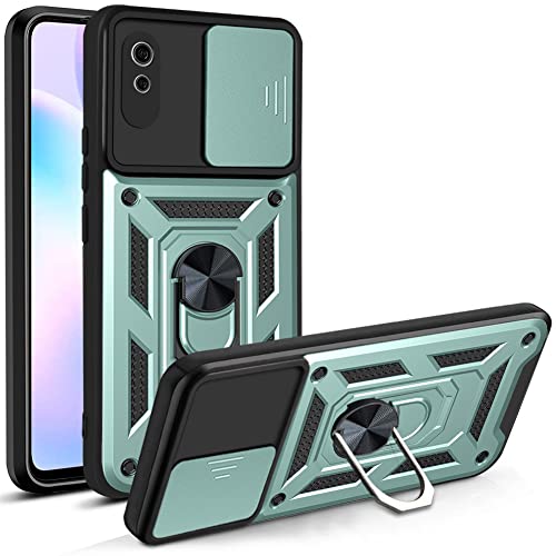 CRAVEN Hülle für Xiaomi Redmi 9AT | Redmi 9A, TPU im Inneren + Anti-Scratch PC, Handyhülle Schutzhülle mit Ringhalter und Verschiebbare Kameraabdeckung - Grün CRAVEN Hülle für Xiaomi Redmi 9AT | Redmi 9A, TPU im Inneren + Anti-Scratch PC, Handyhülle Schutzhülle mit Ringhalter und Verschiebbare Kameraabdeckung - Grün von CRAVEN