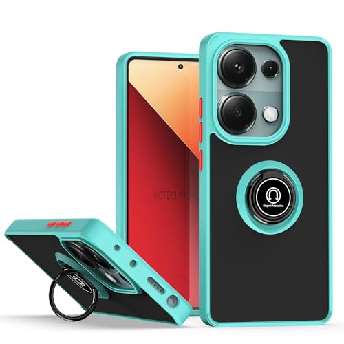CRAVEN Hülle für Xiaomi Redmi Note 13 Pro 4G / Poco M6 Pro 4G Handyhülle mit 360° Ring Halter Stoßfest Schutzhülle Case Magnetic Magnetisch Autohalterung Dünn Weicher Silikon Bumper Cover, Himmelblau CRAVEN Hülle für Xiaomi Redmi Note 13 Pro 4G / Poco M6 Pro 4G Handyhülle mit 360° Ring Halter Stoßfest Schutzhülle Case Magnetic Magnetisch Autohalterung Dünn Weicher Silikon Bumper Cover, Himmelblau von CRAVEN