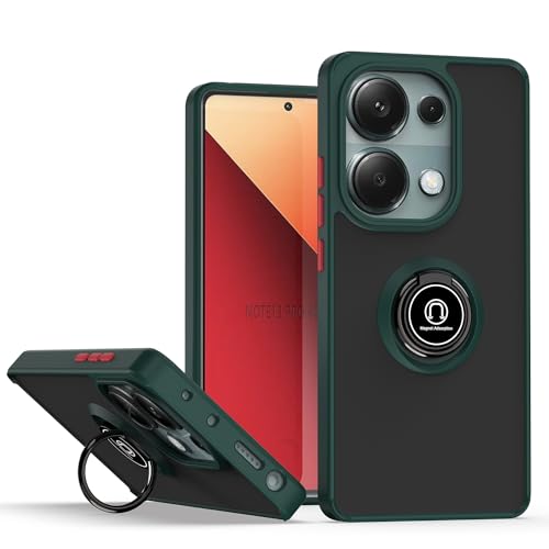 CRAVEN Hülle für Xiaomi Redmi Note 13 Pro 4G / Poco M6 Pro 4G Handyhülle mit 360° Ring Halter Stoßfest Schutzhülle Case Magnetic Magnetisch Autohalterung Dünn Weicher Silikon Bumper Cover, Dunkelgrün CRAVEN Hülle für Xiaomi Redmi Note 13 Pro 4G / Poco M6 Pro 4G Handyhülle mit 360° Ring Halter Stoßfest Schutzhülle Case Magnetic Magnetisch Autohalterung Dünn Weicher Silikon Bumper Cover, Dunkelgrün von CRAVEN
