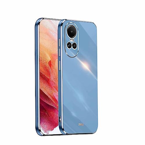 CRAVEN Überzug Rahmen Hülle für Oppo Reno 10 (Reno10) / Reno 10 Pro (Reno10 Pro) 5G, TPU Handyhülle Stoßfest Anti-Scratch Shock Absorption Cover Schutzhülle. Blau von CRAVEN