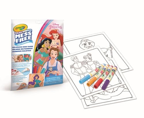 CRAYOLA - Color Wonder Set Disney Princess, Kreative Beschäftigung für Kinder, Farben Gemischt, Alter 3,4,5 Jahre, 75-2813 von CRAYOLA