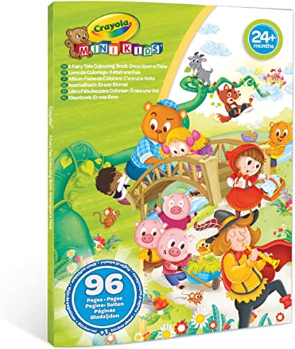 CRAYOLA Mini Kids - Es gab Einmal Malbuch, 96 Seiten und 1 Aufkleberblatt, kreative und pädagogische Aktivität für Kinder ab 24 Monaten, 25-1081 von CRAYOLA