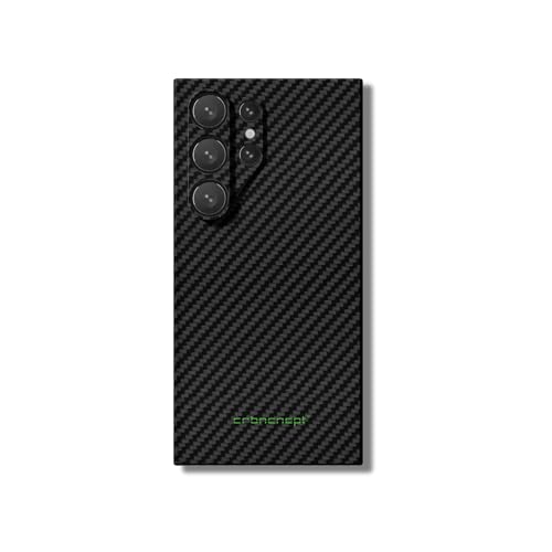 CRBNCNCPT® Hybrid Carbon x Aramid (Kevlar) Samsung Galaxy S24 Ultra Plus Case - Schutzhülle - Handyhülle | Kompatibel mit Magnet | Hardcover - Cover - Schwarz - Herren (Samsung Galaxy S24) von CRBNCNCPT