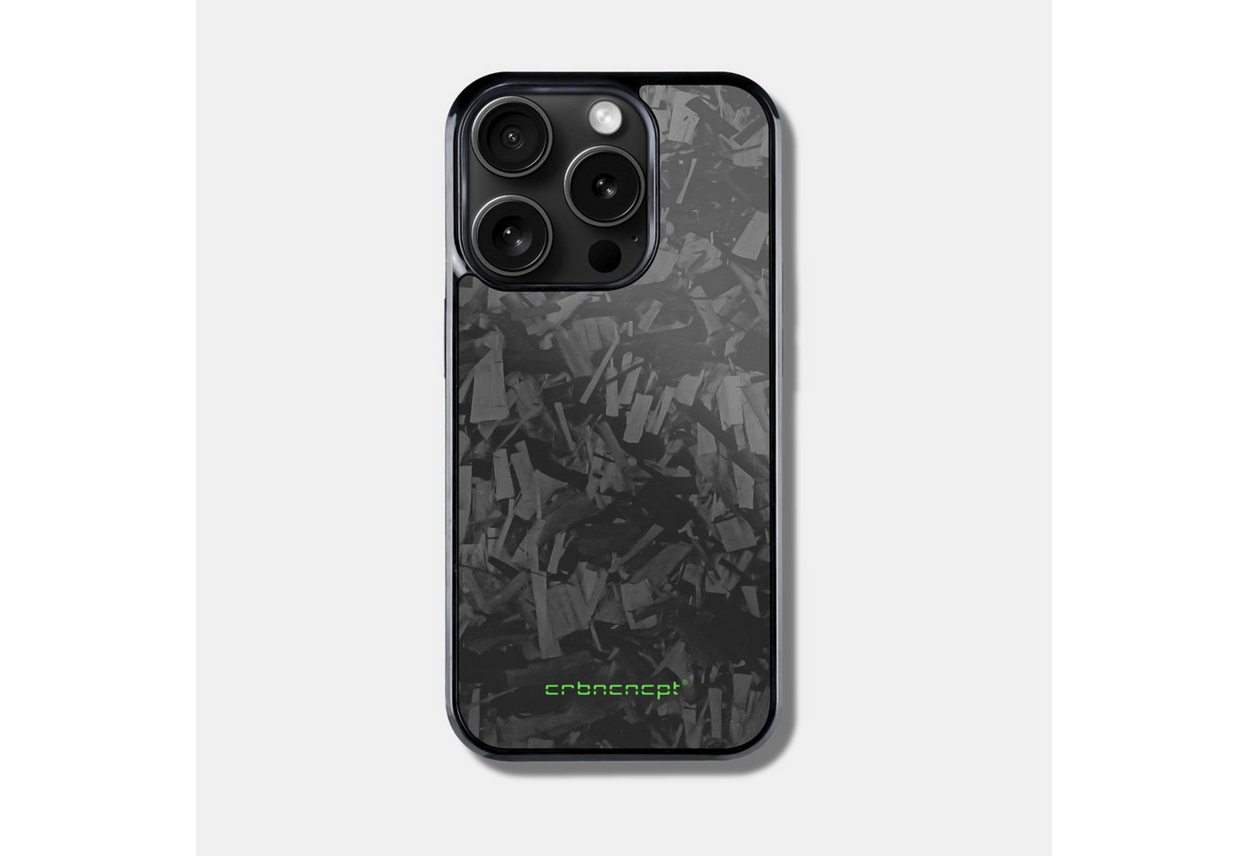 CRBNCNCPT Handyhülle Forged Carbon iPhone 13 14 15 Schutzhülle Case Hardcover Schwarz, Forged Carbon von CRBNCNCPT