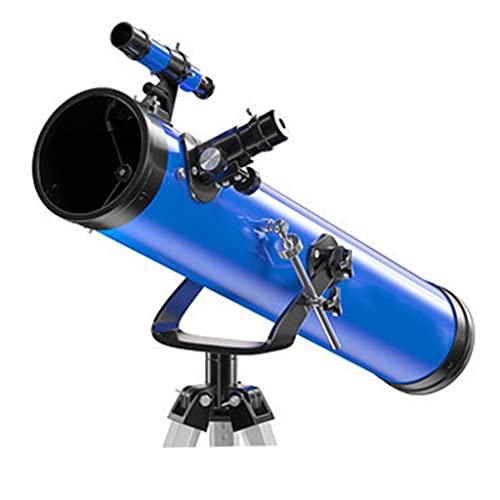 Reflektoren Astronomisches Teleskop, Teleskop für Kinder, Teleskope für Astronomie-Anfänger, tragbares Teleskop mit 3-teiligem Okular gut (Bl? E) von CRBUDY
