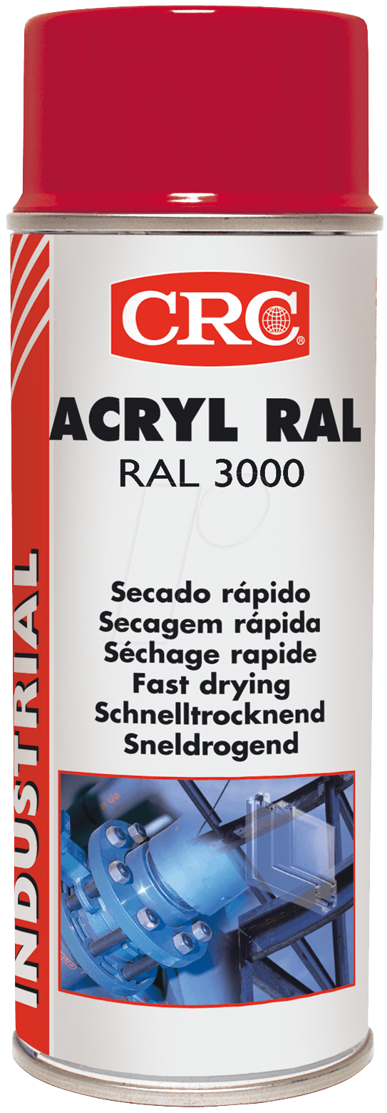 KONTAKT 11678 - Schutzlack, Acryl RAL 3000, 400 ml, Spraydose, rot von CRC-KONTAKTCHEMIE