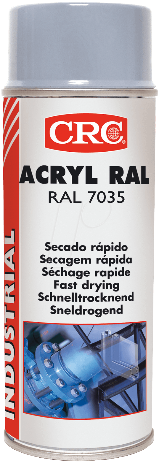 KONTAKT 31079 - Schutzlack, Acryl RAL 7035, 400 ml, Spraydose, grau von CRC-KONTAKTCHEMIE