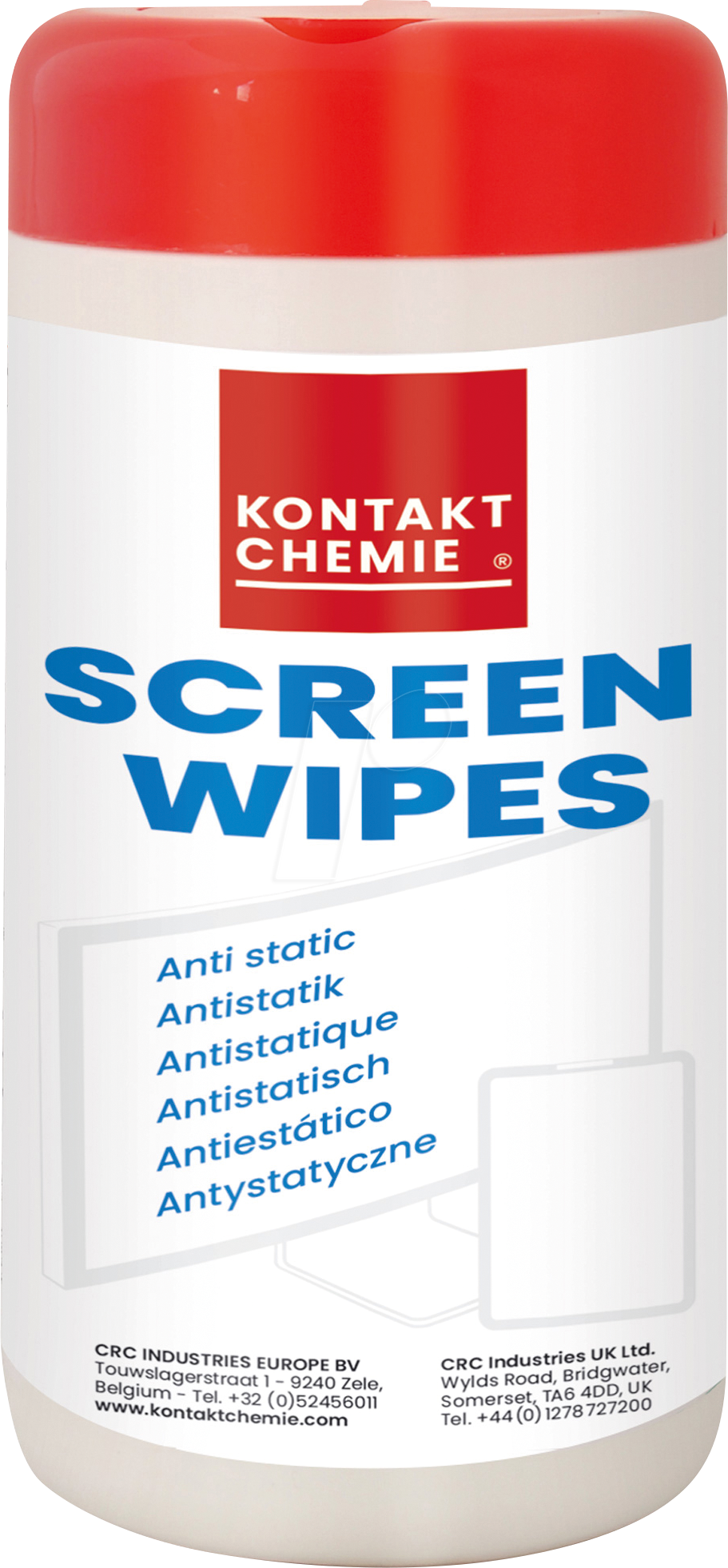 KONTAKT 31980 - Reinigungstücher, Screen Wipes, für Bildschirme, antistatisch von CRC-KONTAKTCHEMIE