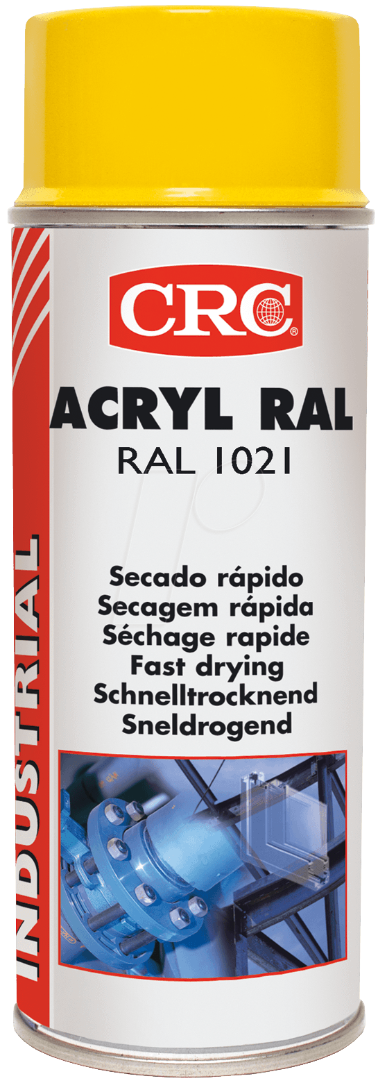 KONTAKT 6355 - Schutzlack, Acryl RAL 1021, 400 ml, Spraydose, gelb von CRC-KONTAKTCHEMIE