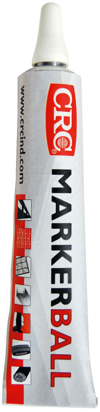 MARKERBALL WS - Markierfarbe, Markerball, 50 ml, Tube, weiß von CRC-KONTAKTCHEMIE