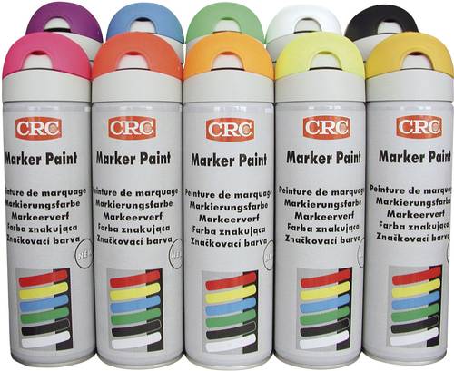 CRC 10155-AA MARKER PAINT Markierungsfarbe Rot (fluoreszierend) 500ml von CRC