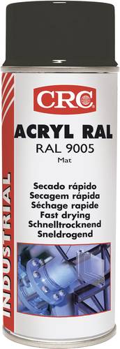 CRC Acryl Ral 9005 31075-AA Acryllack Schwarz (matt) RAL-Farbcode 9005 400ml von CRC
