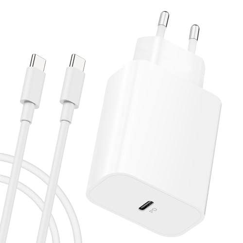 CREAPICO 20W USB C Ladegerät für iPhone 15/Pro/Max/Plus, USB C Stecker und 2m Typ C Ladekabel, PD Schnellladegerät, USB-C-Kabel mit Adapter/Netzteil, Kompatibel mit Samsung Galaxy, Google Pixel, auch. von CREAPICO