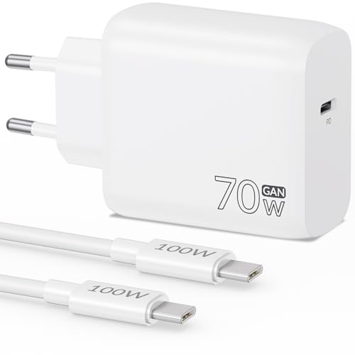 Mac Book Ladekabel, 100W/5A 2M Kabel + 70W USB C Ladegerät für MacBook Air, MacBook Pro 16/15/14/13 Zoll 2024 2023 2022 2021 2020, M1 M2 M3, Laptop, iPhone 16 15, iPad, USBC Netzteil Stecker Charger von CREAPICO
