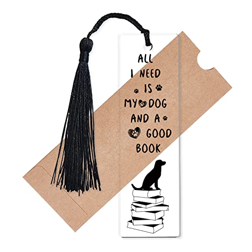CREATCABIN Haustier-Hunde-Buchmarker Pfoten-Rechteck-Lesezeichen Acryl-Quasten Inspirierend Für Lehrer Studenten Buchliebhaber Erwachsene Weiblicher Sohn Zuhause Bürobedarf Geschenke,3.5x11.8cm von CREATCABIN