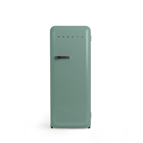 CREATE / RETRO FRIDGE 150 SCHWARZ/Kühlschrank mit Gefrierfach 281L in Salbeigrün, Griff Schwarz / 102W, niedriger Energieverbrauch, 150cm, 3 Ablagen, Temperaturregelung,60x60x150cm CREATE / RETRO FRIDGE 150 SCHWARZ/Kühlschrank mit Gefrierfach 281L in Salbeigrün, Griff Schwarz / 102W, niedriger Energieverbrauch, 150cm, 3 Ablagen, Temperaturregelung,60x60x150cm von CREATE
