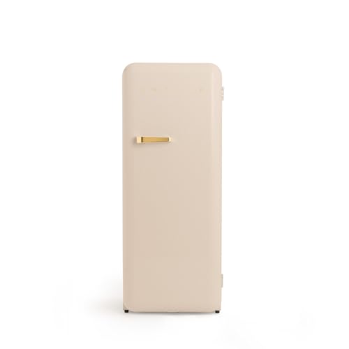 CREATE / RETRO FRIDGE 150 GOLD/Kühlschrank mit Gefrierfach 281L in Sand, Griff Gold / 102W, niedriger Energieverbrauch, 150cm, 3 Ablagen, Temperaturregelung,60x60x150cm CREATE / RETRO FRIDGE 150 GOLD/Kühlschrank mit Gefrierfach 281L in Sand, Griff Gold / 102W, niedriger Energieverbrauch, 150cm, 3 Ablagen, Temperaturregelung,60x60x150cm von CREATE