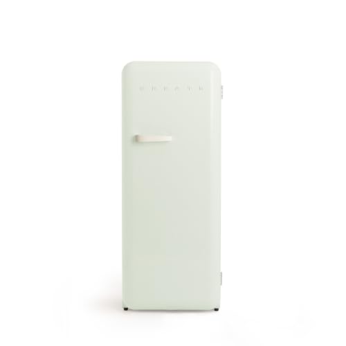 CREATE / RETRO FRIDGE 150 OFF WHITE/Kühlschrank mit Gefrierfach 281L in Pastellgrün, Griff Cremeweiß / 102W, niedriger Energieverbrauch, 150cm, 3 Ablagen, Temperaturregelung,60x60x150cm CREATE / RETRO FRIDGE 150 OFF WHITE/Kühlschrank mit Gefrierfach 281L in Pastellgrün, Griff Cremeweiß / 102W, niedriger Energieverbrauch, 150cm, 3 Ablagen, Temperaturregelung,60x60x150cm von CREATE
