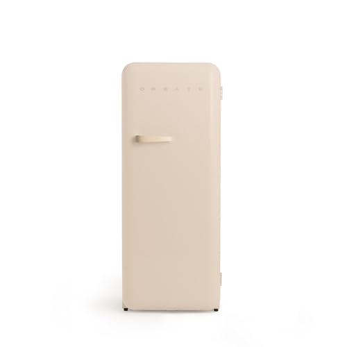CREATE / RETRO FRIDGE 150 SAND/Kühlschrank mit Gefrierfach 281L in Sand, Griff Sand / 102W, niedriger Energieverbrauch, 150cm, 3 Ablagen, Temperaturregelung,60x60x150cm CREATE / RETRO FRIDGE 150 SAND/Kühlschrank mit Gefrierfach 281L in Sand, Griff Sand / 102W, niedriger Energieverbrauch, 150cm, 3 Ablagen, Temperaturregelung,60x60x150cm von CREATE