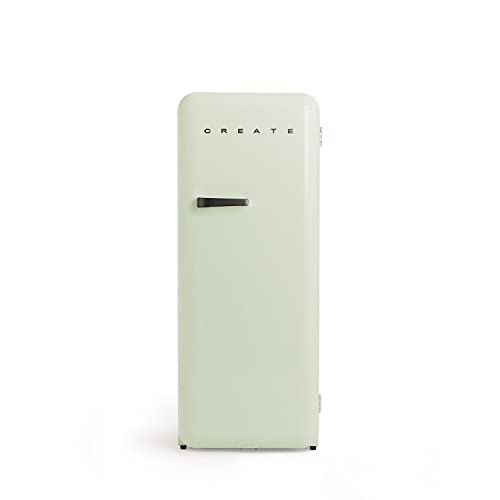 CREATE / RETRO FRIDGE 150 SCHWARZ/Kühlschrank mit Gefrierfach 281L in Pastellgrün, Griff Schwarz / 102W, niedriger Energieverbrauch, 150cm, 3 Ablagen, Temperaturregelung,60x60x150cm CREATE / RETRO FRIDGE 150 SCHWARZ/Kühlschrank mit Gefrierfach 281L in Pastellgrün, Griff Schwarz / 102W, niedriger Energieverbrauch, 150cm, 3 Ablagen, Temperaturregelung,60x60x150cm von CREATE