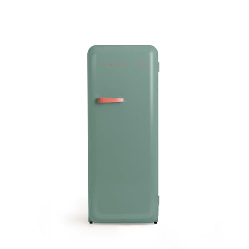CREATE / RETRO FRIDGE 150 TERRACOTA/Kühlschrank mit Gefrierfach 281L in Salbeigrün, Griff Terrakotta / 102W, niedriger Energieverbrauch, 150cm, 3 Ablagen, Temperaturregelung,60x60x150cm CREATE / RETRO FRIDGE 150 TERRACOTA/Kühlschrank mit Gefrierfach 281L in Salbeigrün, Griff Terrakotta / 102W, niedriger Energieverbrauch, 150cm, 3 Ablagen, Temperaturregelung,60x60x150cm von CREATE