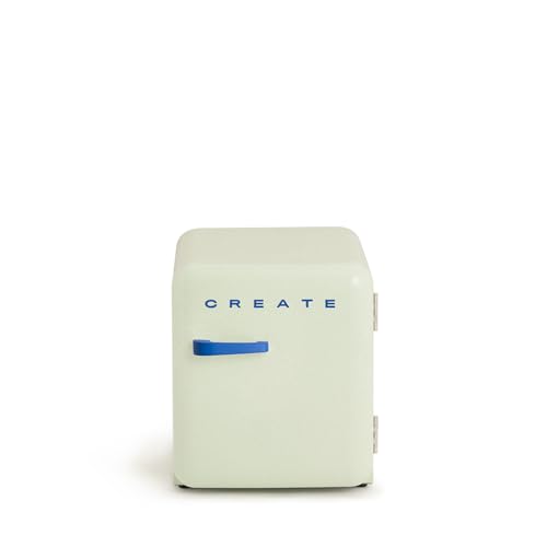 CREATE / RETRO FRIDGE 50 COBALT/Kühlschrank in Pastellgrün, Griff Kobaltblau / 85W, Minibar, eine Regalfläche, Retro-Design, 50cm, zwei Ablagen, 48L Fassungsvermögen, energiesparend, 50x44x49,8cm CREATE / RETRO FRIDGE 50 COBALT/Kühlschrank in Pastellgrün, Griff Kobaltblau / 85W, Minibar, eine Regalfläche, Retro-Design, 50cm, zwei Ablagen, 48L Fassungsvermögen, energiesparend, 50x44x49,8cm von CREATE