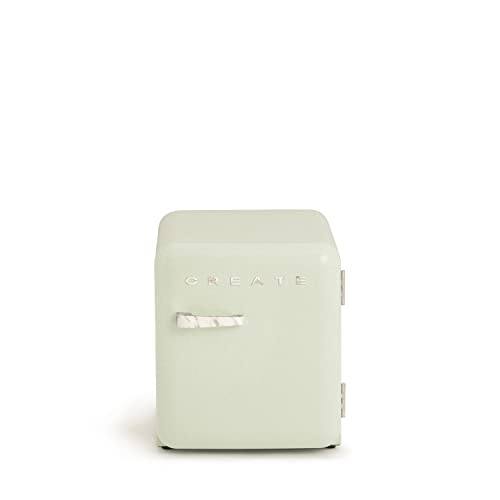 CREATE / RETRO FRIDGE 50 MARBLE/Kühlschrank Pastellgrün Griff Marmor/Praktisch und funktionell, 50 cm von CREATE