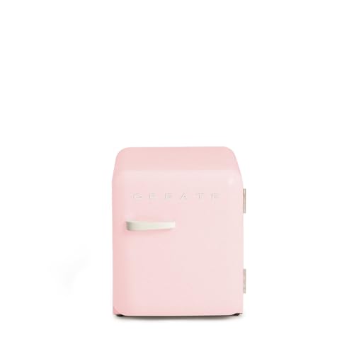 CREATE / RETRO FRIDGE 50 OFF WHITE / Kühlschrank in Pastellrosa / 85 W, Minibar, ein Regal, Retro-Design, 50 cm, zwei Einlegeböden, Fassungsvermögen 48 l, energiesparend, 50 x 44 x 49,8 cm CREATE / RETRO FRIDGE 50 OFF WHITE / Kühlschrank in Pastellrosa / 85 W, Minibar, ein Regal, Retro-Design, 50 cm, zwei Einlegeböden, Fassungsvermögen 48 l, energiesparend, 50 x 44 x 49,8 cm von CREATE