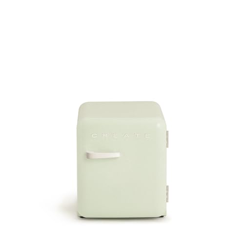 CREATE / RETRO FRIDGE 50 OFF WHITE/Kühlschrank in Pastellgrün, Griff Cremeweiß / 85W, Minibar, eine Regalfläche, Retro-Design, 50cm, zwei Ablagen, 48L Fassungsvermögen, energiesparend, 50x44x49,8cm CREATE / RETRO FRIDGE 50 OFF WHITE/Kühlschrank in Pastellgrün, Griff Cremeweiß / 85W, Minibar, eine Regalfläche, Retro-Design, 50cm, zwei Ablagen, 48L Fassungsvermögen, energiesparend, 50x44x49,8cm von CREATE