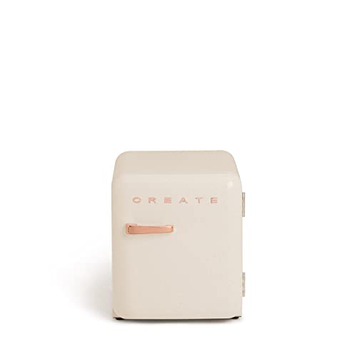 CREATE / RETRO FRIDGE 50 ROSE GOLD/Kühlschrank Wollweiß Griff Roségold/Praktisch und funktionell, 50 cm CREATE / RETRO FRIDGE 50 ROSE GOLD/Kühlschrank Wollweiß Griff Roségold/Praktisch und funktionell, 50 cm von CREATE